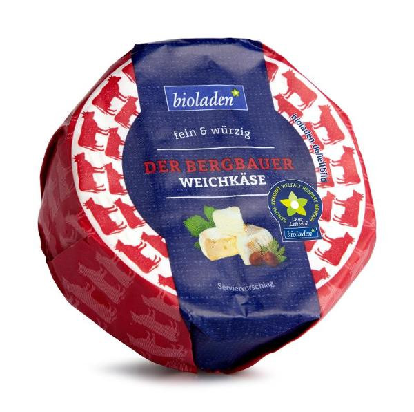 Produktfoto zu Der Bergbauer Weichkäse, fein & würzig, 60% 150g bioladen