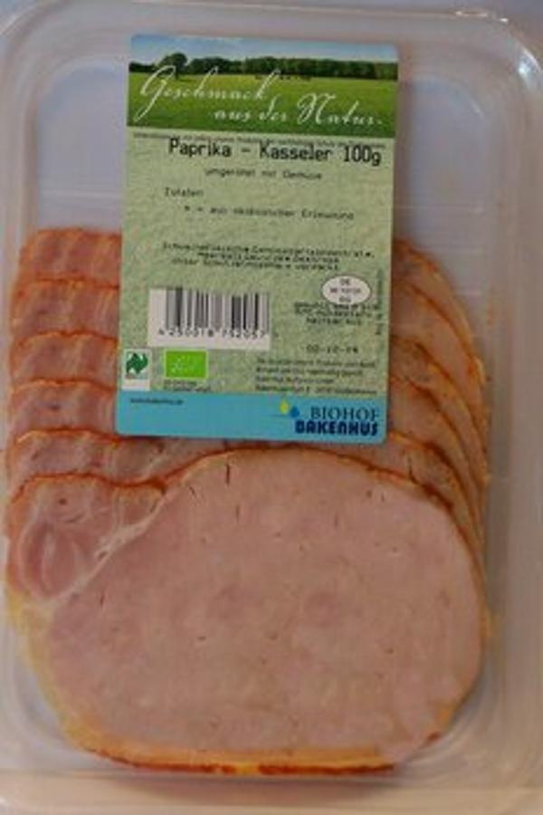 Produktfoto zu Paprika Kasseler 80g Biohof Bakenhus