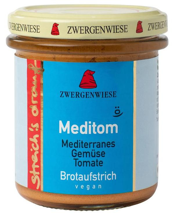 Produktfoto zu VPE Brotaufstrich streich`s drauf "Meditom" 6x160g Zwergenwiese