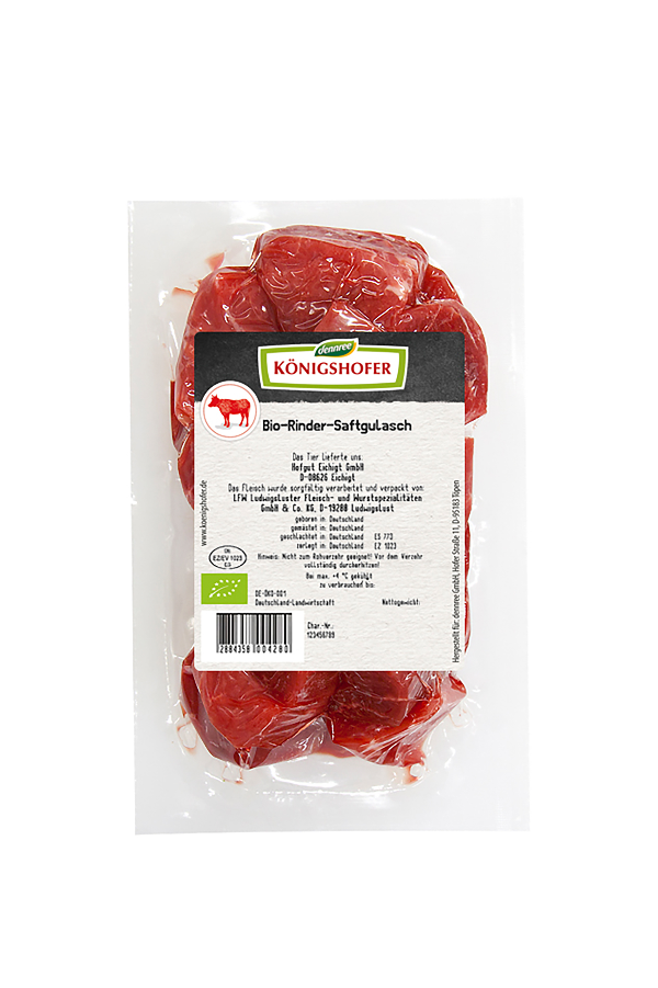 Produktfoto zu Rinder-Saftgulasch 400g Königshofer