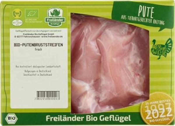 Produktfoto zu Putenbruststreifen ca. 300g Freiland Puten Fahrenzhausen