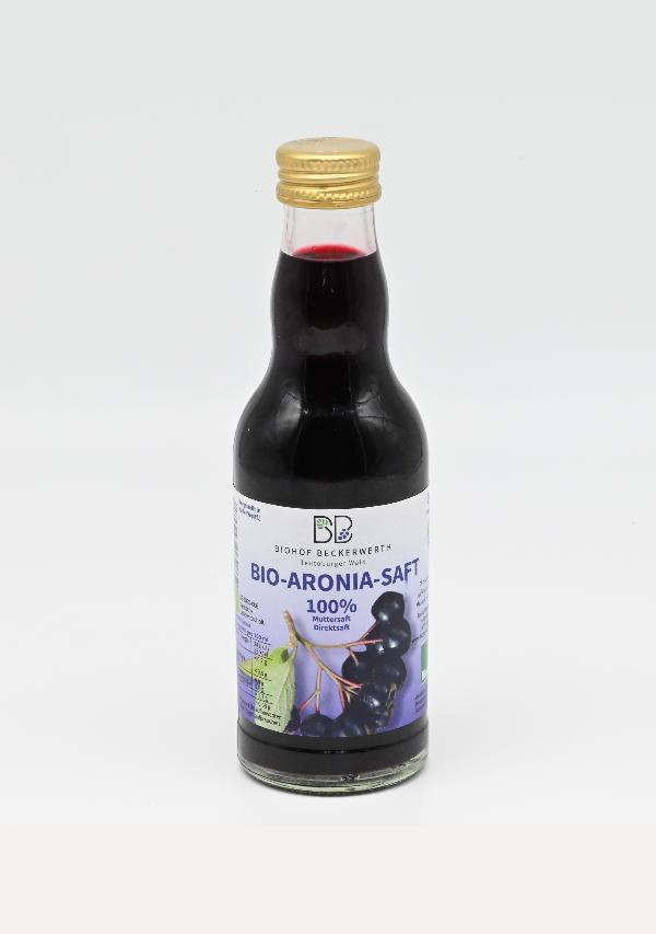 Produktfoto zu VPE Aroniasaft 24x0,2l Biohof Beckerwerth