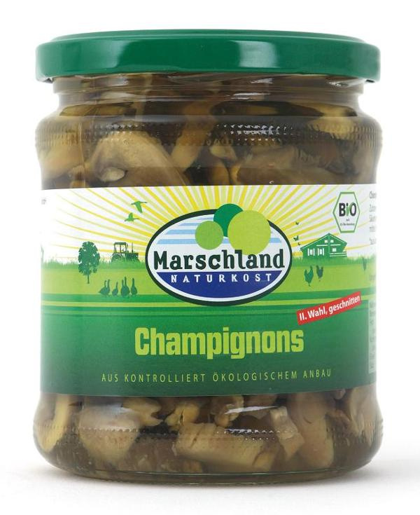 Produktfoto zu Champignons geschnitten 170g (Abtropfgewicht) Marschland