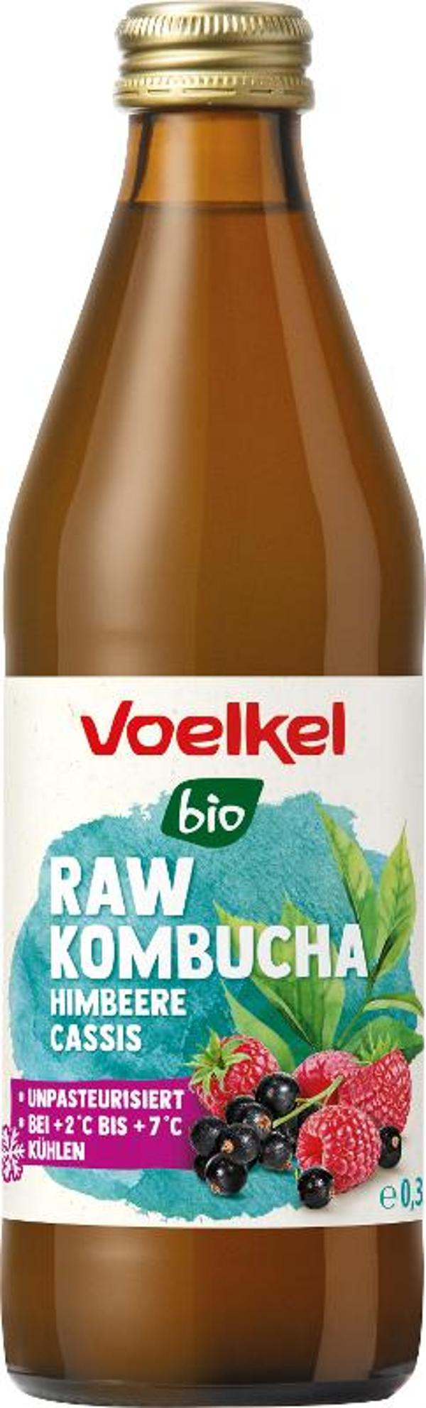 Produktfoto zu VPE Raw Kombucha Himbeere Cassis 10x0,33l Voelkel