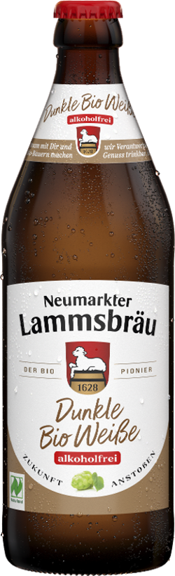 Produktfoto zu VPE Bier Lammsbräu Dunkle Weiße alkoholfrei 10x0,5 l Neumarkter Lammsbräu