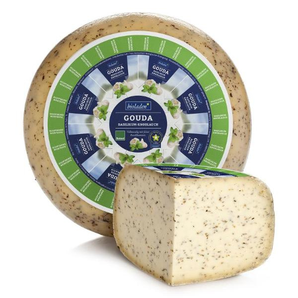 Produktfoto zu Gouda Basilikum Knoblauch ca. 230g 50% bioladen*