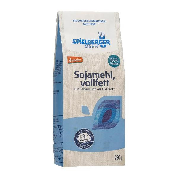 Produktfoto zu VPE Sojamehl, glutenfrei 4x250g Spielberger