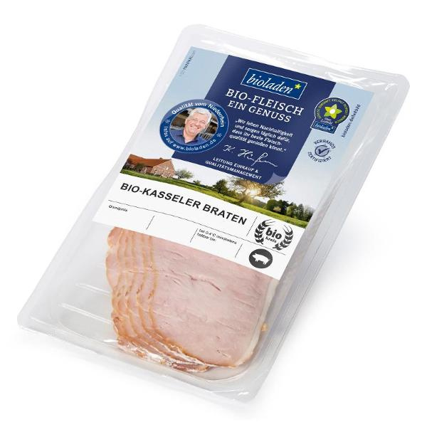 Produktfoto zu Kasseler Braten Aufschnitt vom Schwein 80g bioladen