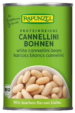 Produktfoto zu Weiße Cannellini Bohnen in der Dose 400g Rapunzel