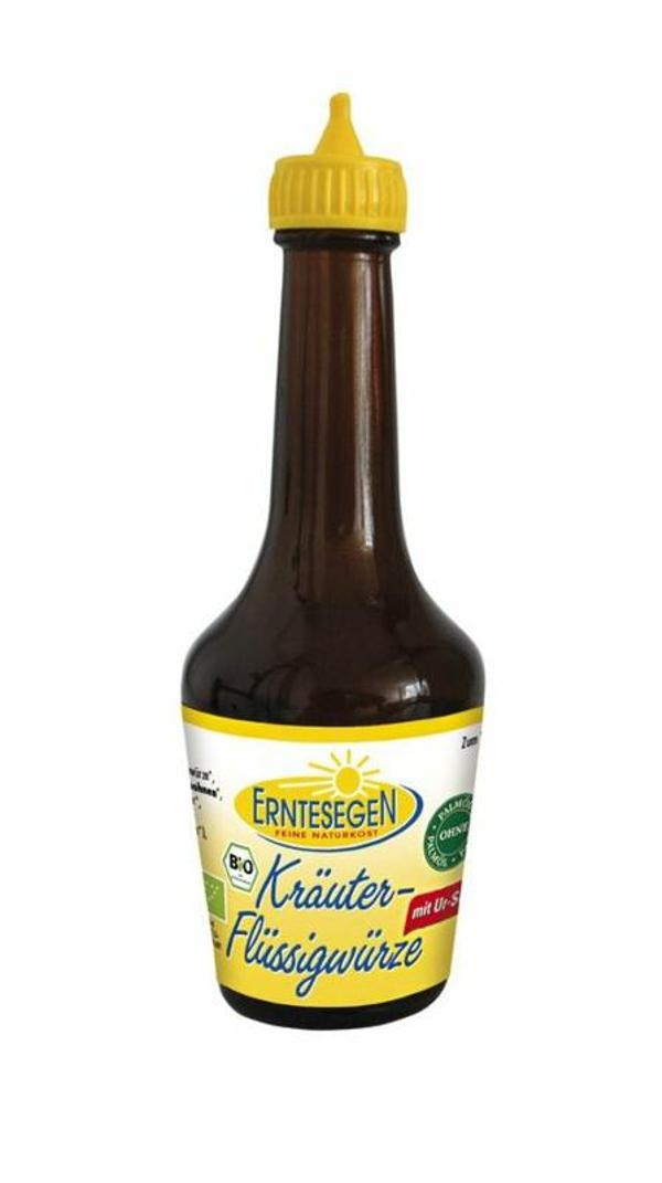 Produktfoto zu Kräuter-Flüssigwürze Tischflasche 107g Erntesegen