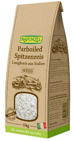 Produktfoto zu Parboiled Spitzenreis Langkorn weiß 1kg Rapunzel