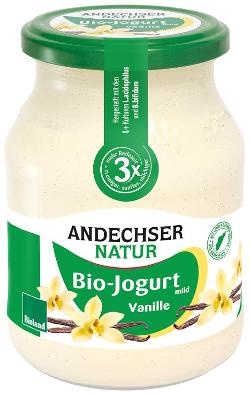 Produktfoto zu Joghurt Vanille 3,7% 500g Andechser