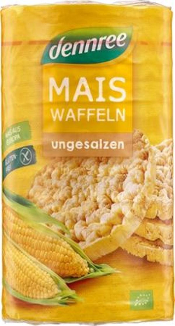 Produktfoto zu VPE Maiswaffeln ungesalzen glutenfrei 12x120g Dennree