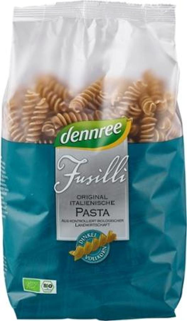 Produktfoto zu VPE Dinkel-Vollkorn-Fusilli 9x500g dennree