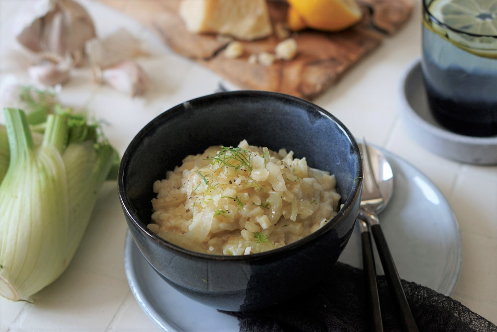 Fenchel Risotto mit Parmesan