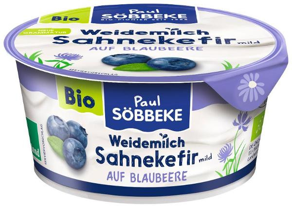 Produktfoto zu Sahnekefir auf Blaubeere 150g Söbbeke