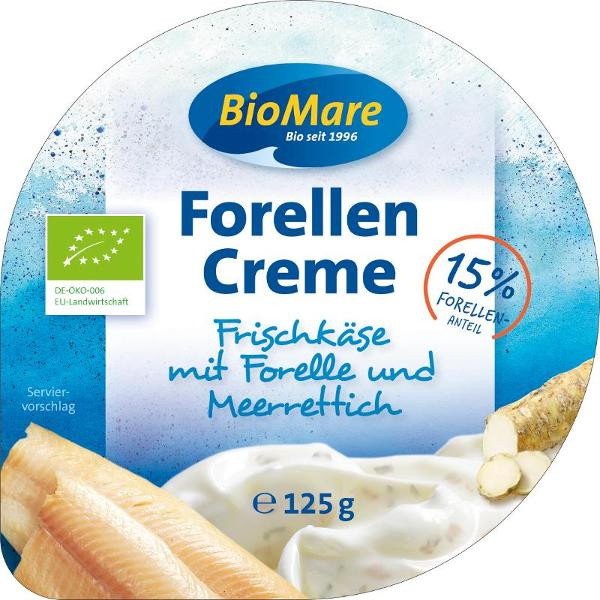 Produktfoto zu Frischcreme Forelle 125g Biomare