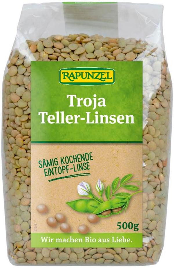 Produktfoto zu Teller-Linsen Troja 500g Rapunzel