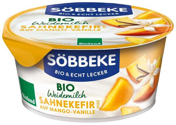 Produktfoto zu VPE Sahnekefir auf Mango-Vanille 6x150g Söbbeke