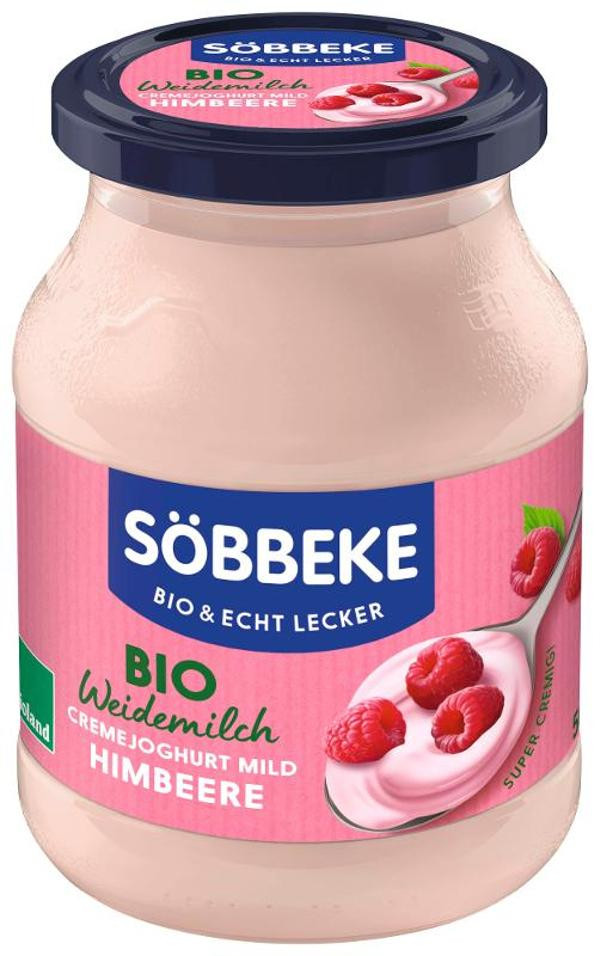 Produktfoto zu Cremejoghurt Himbeere 500g Söbbeke