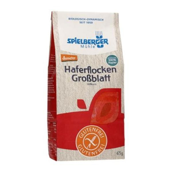 Produktfoto zu Haferflocken Großblatt glutenfrei 475g Spielberger