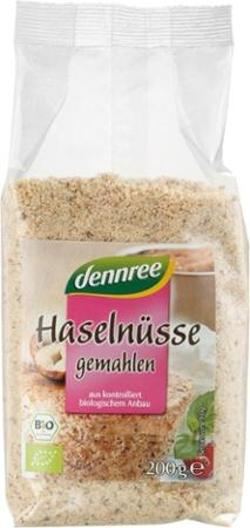 Produktfoto zu Haselnusskerne gemahlen 200g dennree