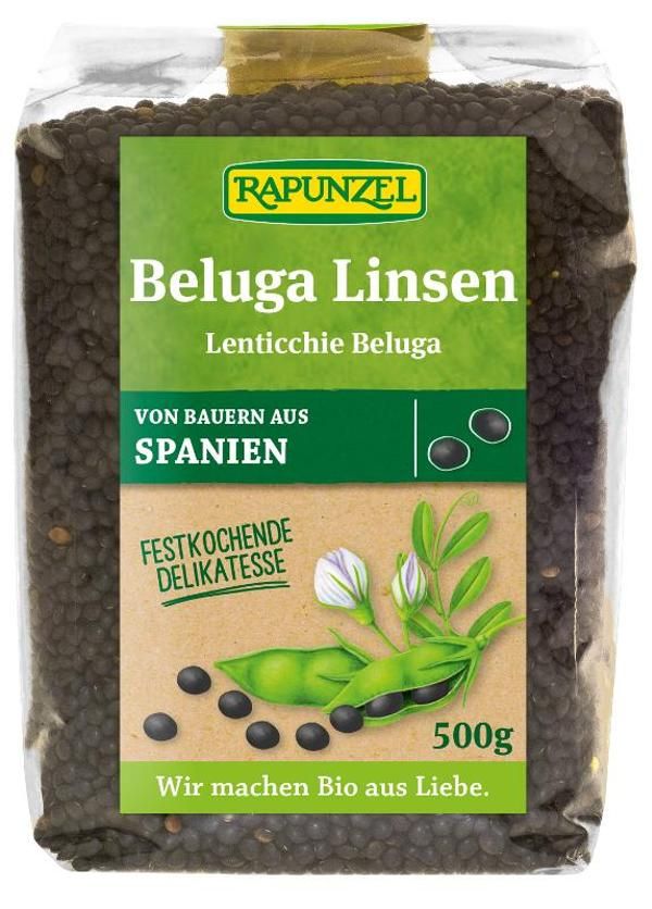 Produktfoto zu Beluga Linsen schwarz 500g Rapunzel