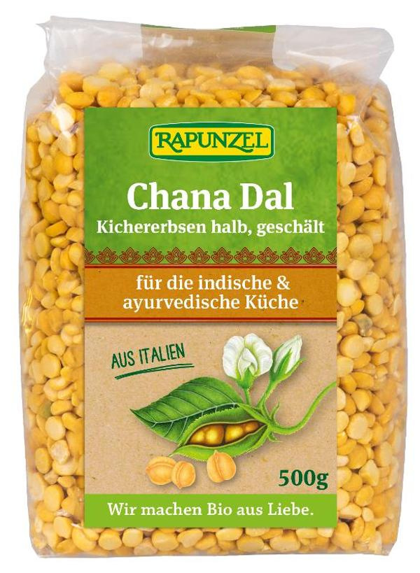 Produktfoto zu VPE Chana dal kichererbsen halb, geschält 6x500g Rapunzel