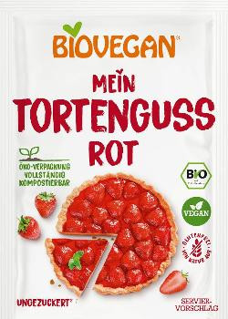 Produktfoto zu Tortenguss rot ungezuckert 14g Biovegan