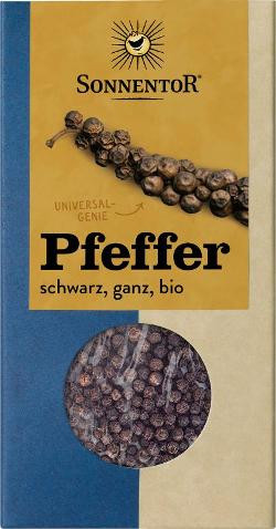 Produktfoto zu Pfeffer schwarz ganz 55g Sonnentor