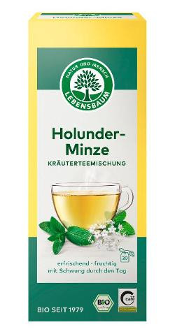 Produktfoto zu Kräutertee Holunder Minze 20×1,5g Lebensbaum