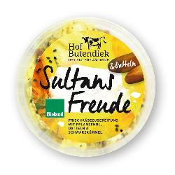 Produktfoto zu Frischkäse Sultans Freude mit Datteln  48% 150g Butendieker