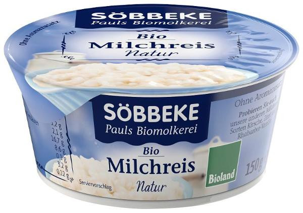 Produktfoto zu Milchreis natur 150g Söbbeke