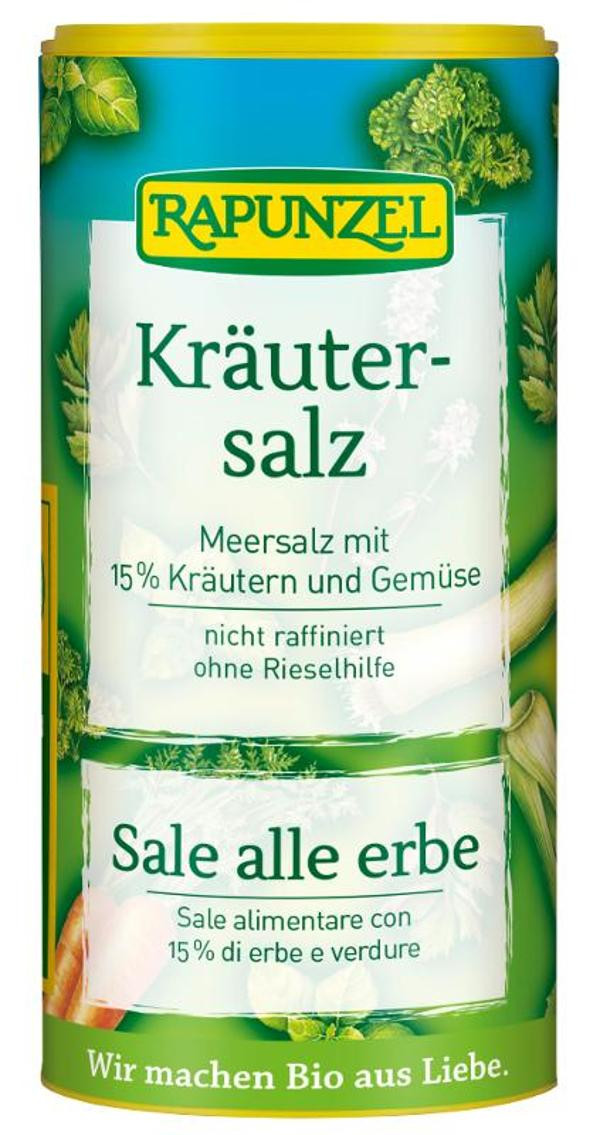 Produktfoto zu VPE Kräutersalz Streudose 12x150g Rapunzel