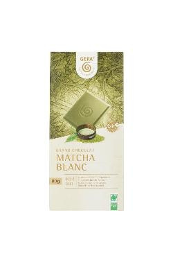 Produktfoto zu VPE Matcha Blanc Schokolade 10x100g GEPA