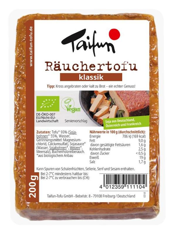 Produktfoto zu Tofu geräuchert 200g Taifun