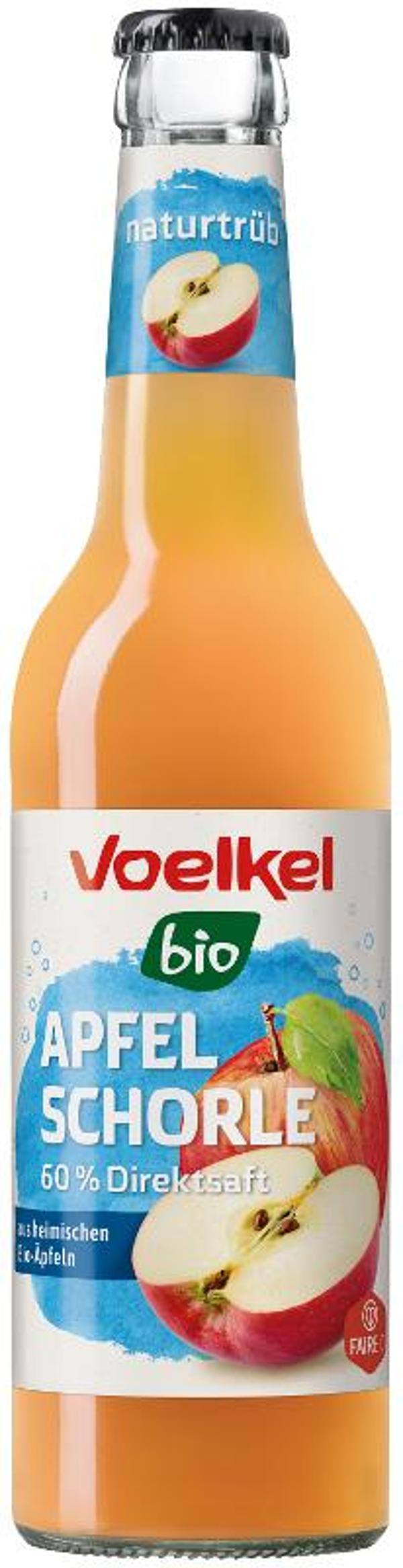 Produktfoto zu VPE Apfelschorle heimisch naturtrüb 10x0,33 l Voelkel