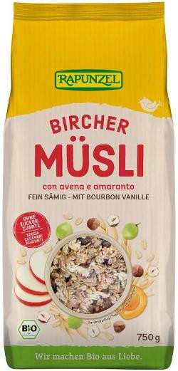 Produktfoto zu Bircher Müsli 750g Rapunzel