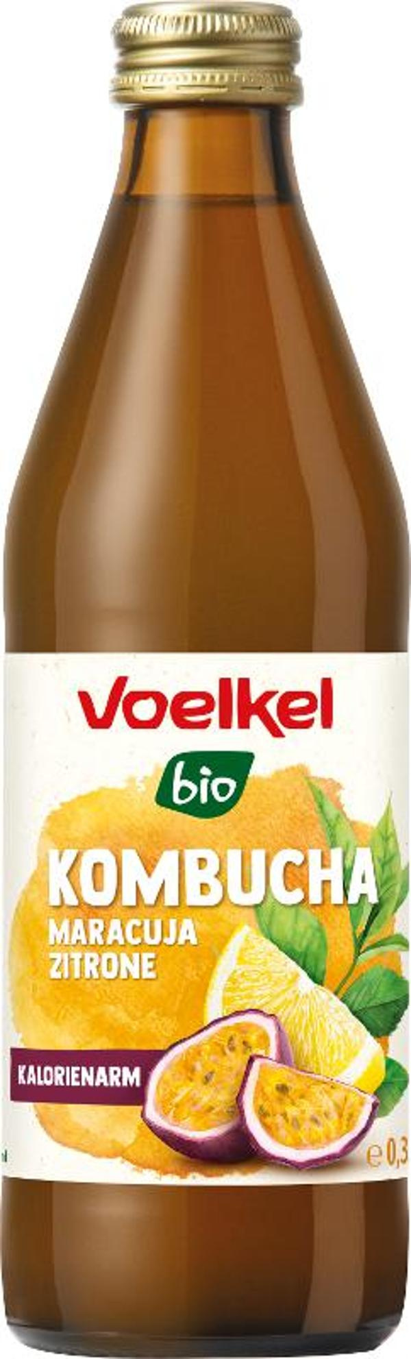 Produktfoto zu Kombucha Maracuja Zitrone 0,33l Voelkel