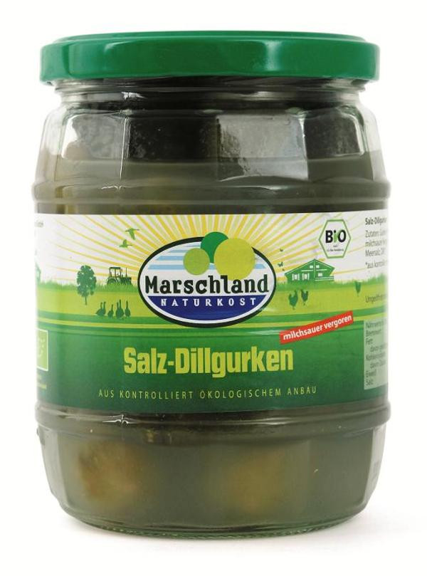 Produktfoto zu VPE Salz Dillgurken milchsauer vergoren 6x580ml Marschland