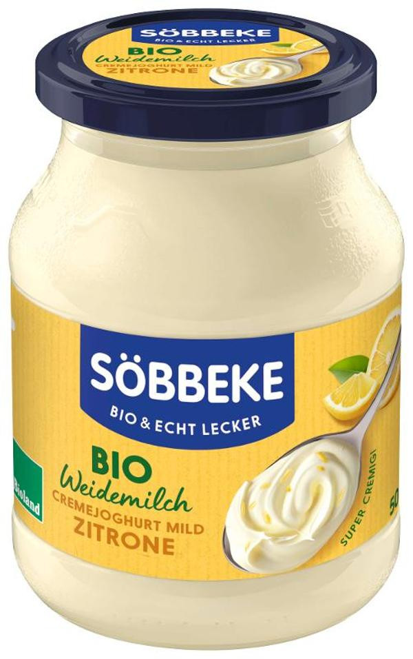 Produktfoto zu Joghurt mild Zitronencreme 500g Söbbeke