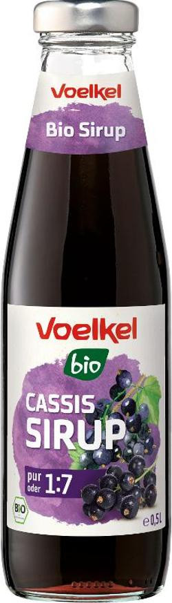 Produktfoto zu Cassis Sirup 0,5l Voelkel