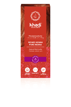 Produktfoto zu Pflanzenhaarfarbe Reines Henna 100g Khadi