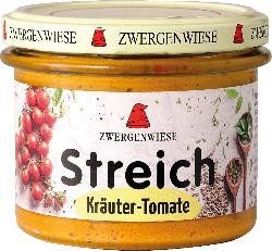 Produktfoto zu Streich Kräuter Tomate 180g  Zwergenwiese