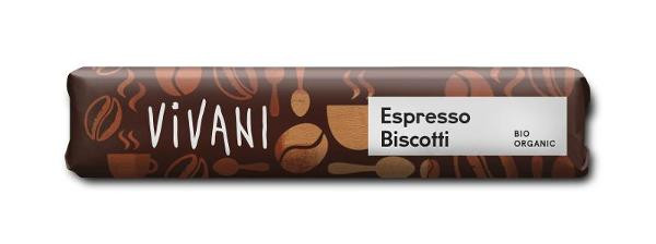 Produktfoto zu Schokoriegel Espresso Biscotti 40g Vivani