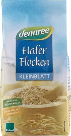 Produktfoto zu Haferflocken Kleinblatt (fein) 500g dennree