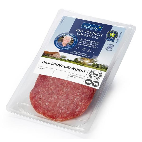 Produktfoto zu Cervelatwurst geschnitten 80g bioladen