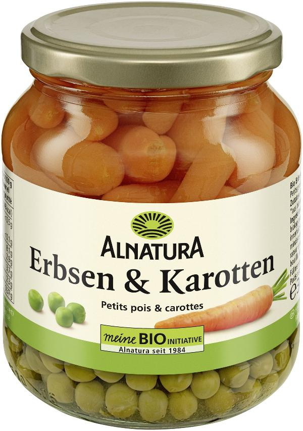 Produktfoto zu Erbsen und Karotten 340g Alnatura