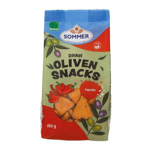 Produktfoto zu Dinkel Oliven Snacks Paprika 150g Sommer