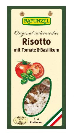 Produktfoto zu Risotto mit Tomaten und Basilikum 250g Rapunzel